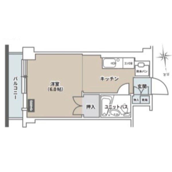 リラハイツ北１４条（402） 間取り図画像