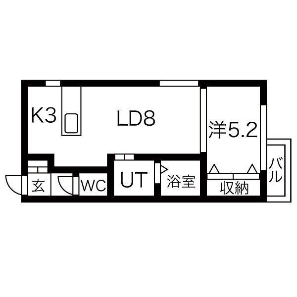 ASTER（401） 間取り図画像