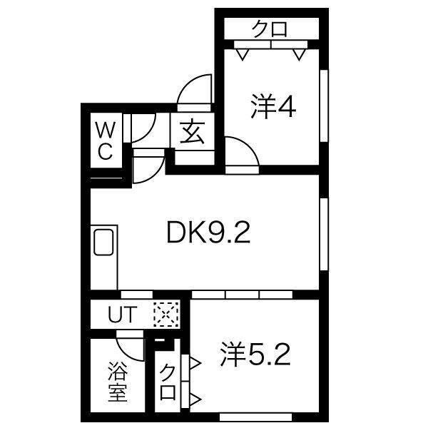 ミラネーゼ大通東　南館（205） 間取り図画像