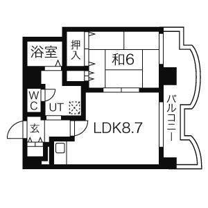 札幌ビオス館（821デザイナーズ） 間取り図画像