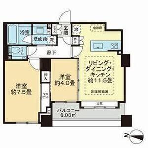 ラ・クラッセ札幌ステーションコート（802） 間取り図画像