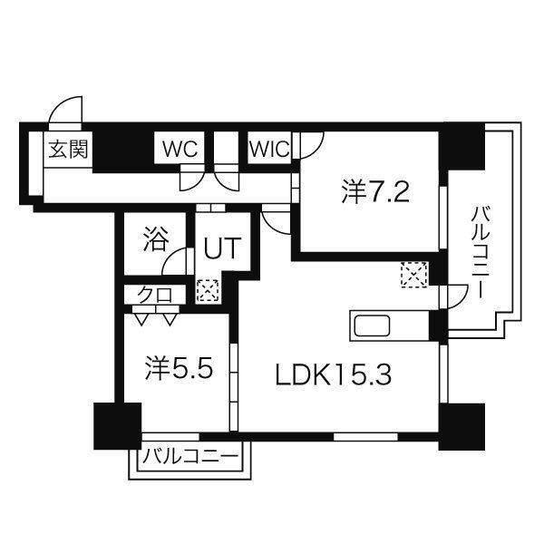 マストライフ南4条（403） 間取り図画像