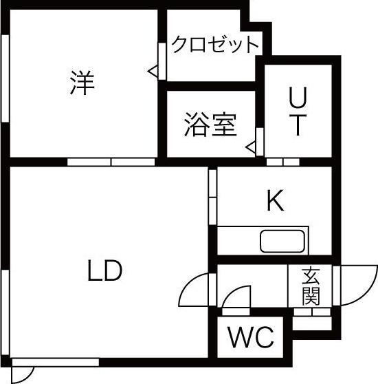 アリエス南郷（101） 間取り図画像