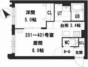 グランメール　メイ（301） 間取り図画像