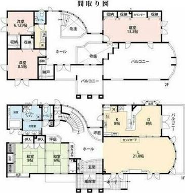 上野幌3条6丁目戸建（1） 間取り図画像