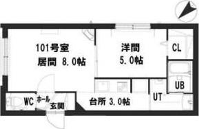 グランメール　南郷通16（301） 間取り図画像