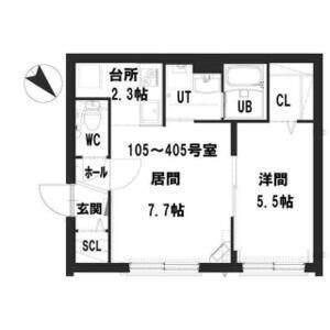 グランメール南郷13駅前（405） 間取り図画像