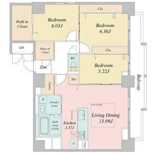 S-RESIDENCE大通公園admirio（1002） 間取り図画像