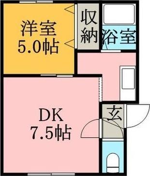 アーバン北郷（203） 間取り図画像