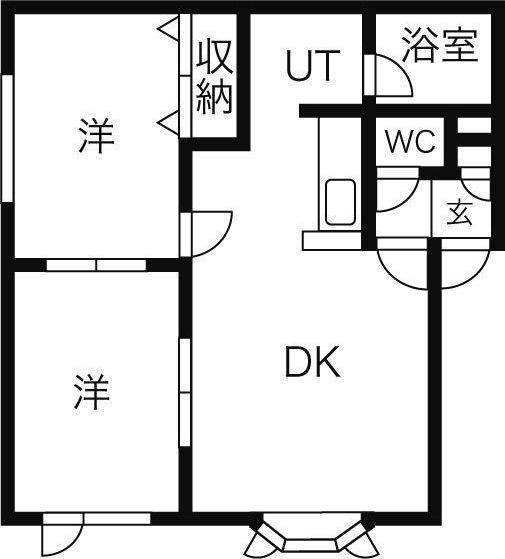 ブラン北郷（201） 間取り図画像