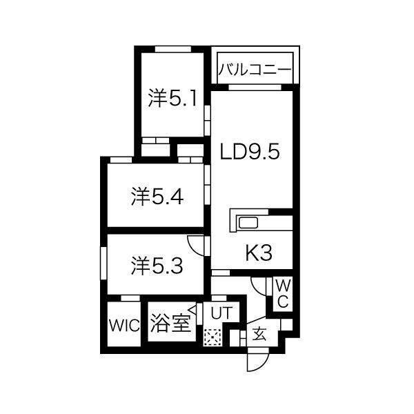 L’Orange(オランジュ)（402） 間取り図画像