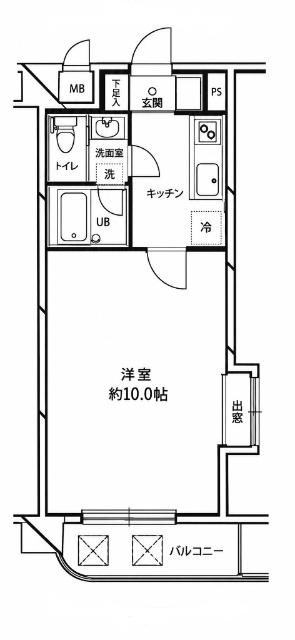 朝日プラザステーションスクエアⅠ（710） 間取り図画像