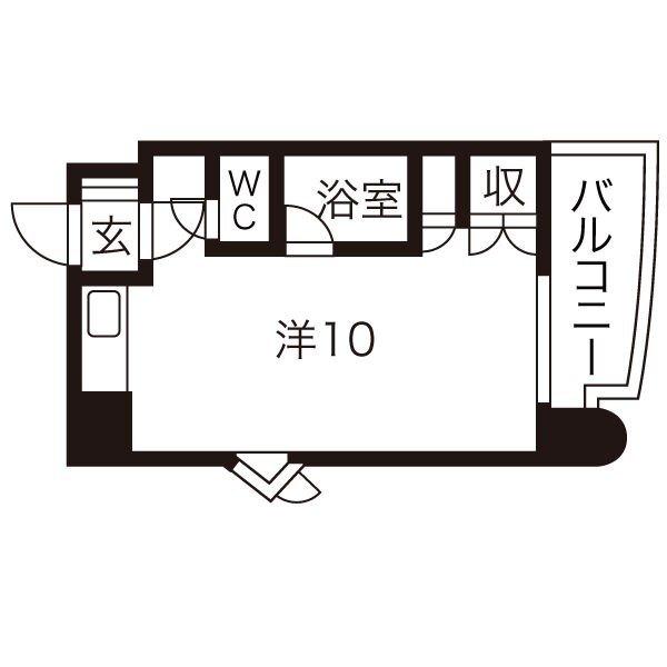 ローヤルハイツ８．８（202） 間取り図画像