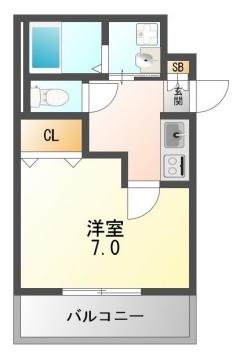 豊中市千里園アパート 間取り図画像