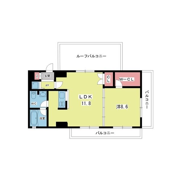 豊中市上新田マンション 間取り図画像