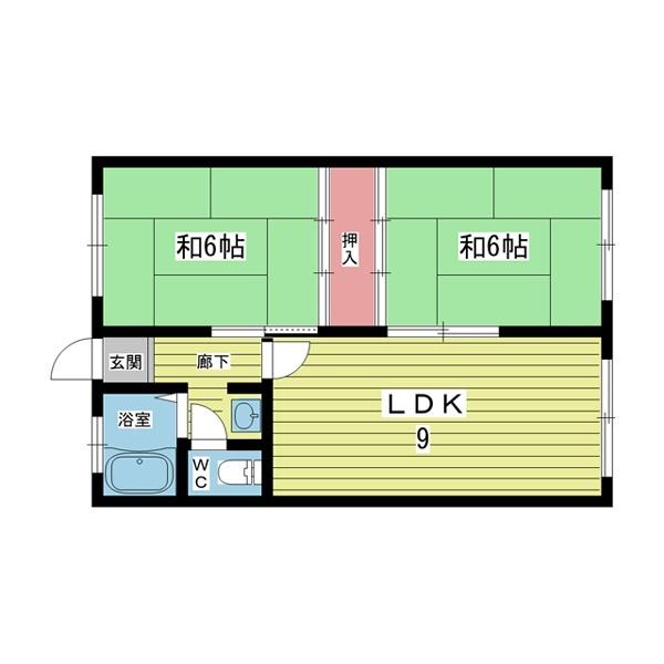 豊中市本町マンション 間取り図画像