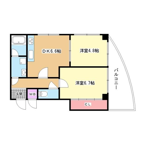 豊中市小曽根マンション 間取り図画像