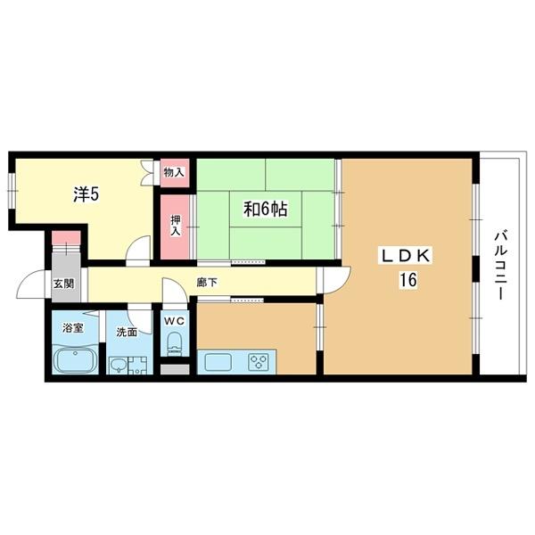 豊中市二葉町マンション 間取り図画像