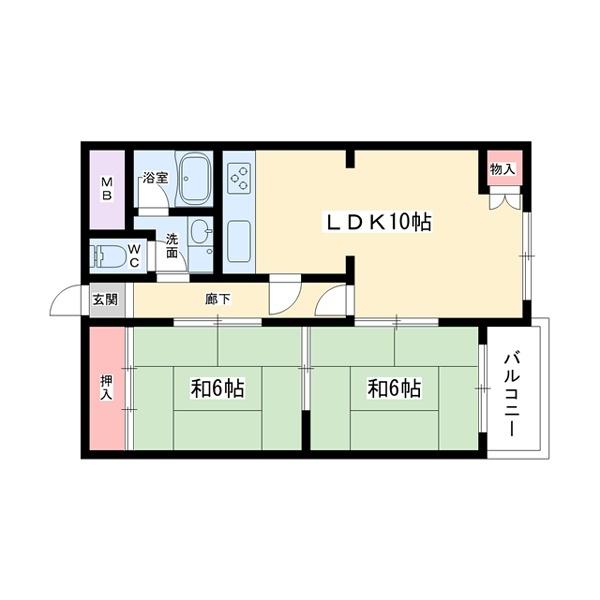 豊中市上新田マンション 間取り図画像