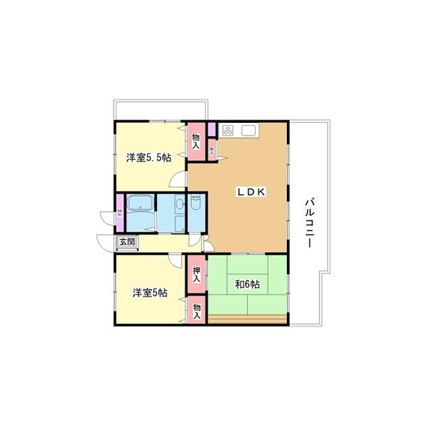 豊中市春日町マンション 間取り図画像