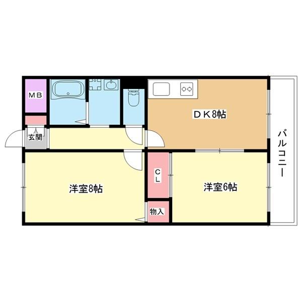 豊中市春日町マンション 間取り図画像