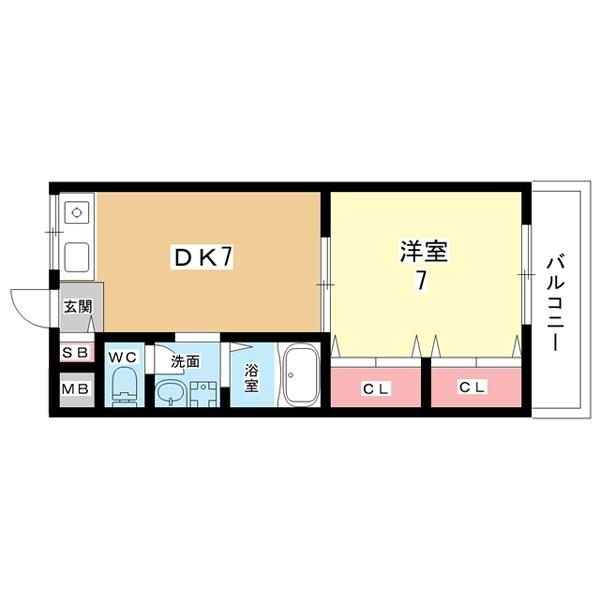 豊中市刀根山アパート 間取り図画像