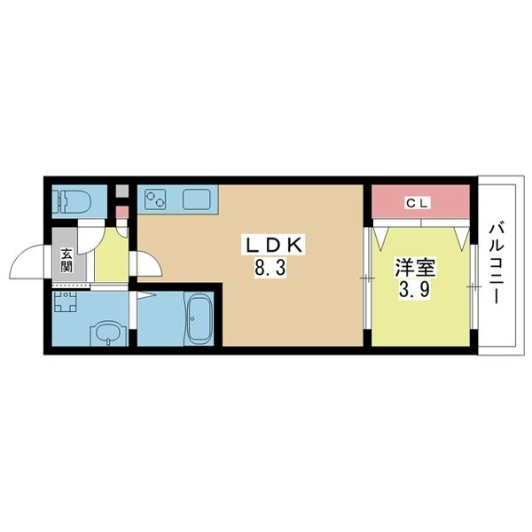 豊中市城山町マンション 間取り図画像
