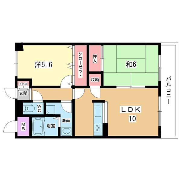 豊中市長興寺南マンション 間取り図画像