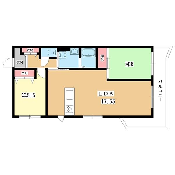 豊中市東豊中町マンション 間取り図画像