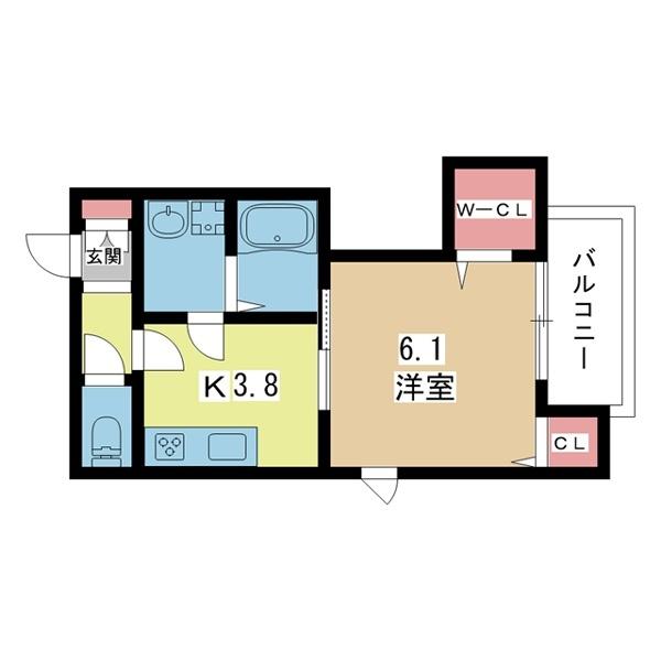 豊中市上野東アパート 間取り図画像