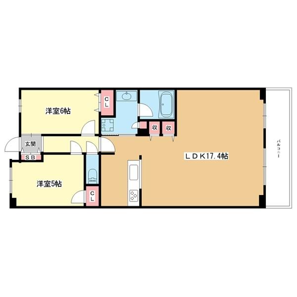 ロジュマン千里中央 間取り図画像