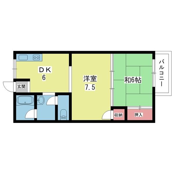 豊中市旭丘マンション 間取り図画像