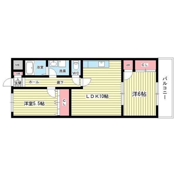 豊中市玉井町マンション 間取り図画像