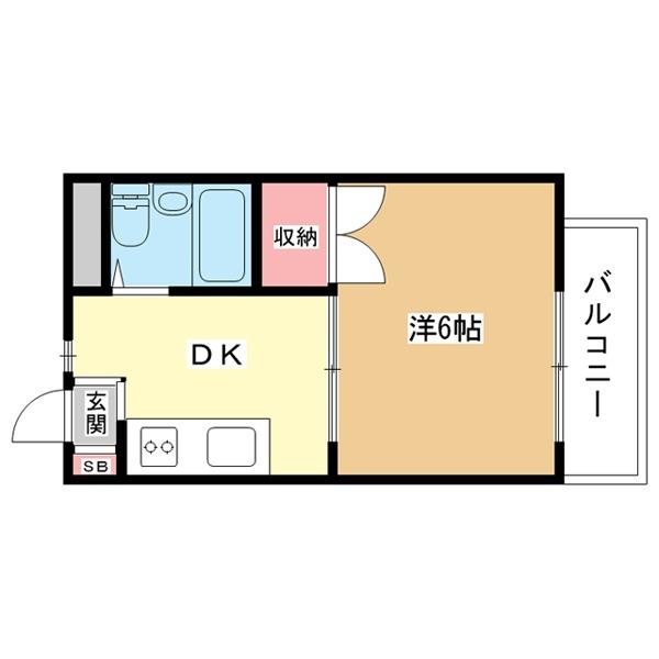 豊中市本町アパート 間取り図画像