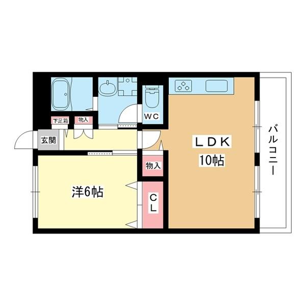 豊中市中桜塚マンション 間取り図画像