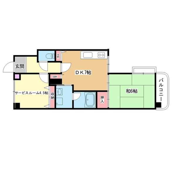 豊中市柴原町マンション 間取り図画像