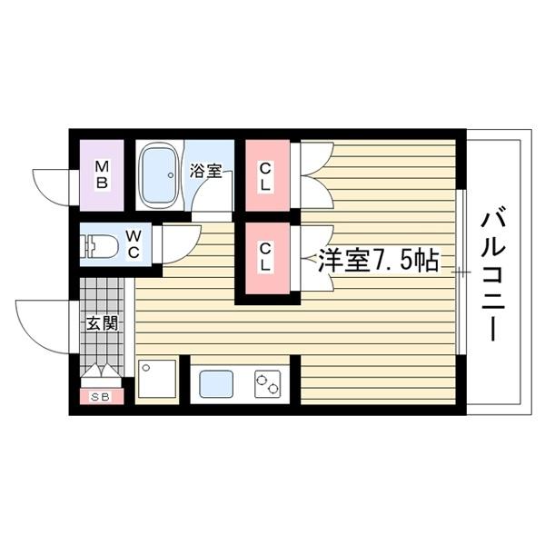 豊中市服部本町マンション 間取り図画像