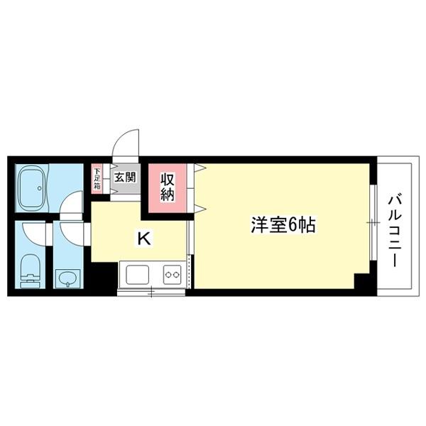 豊中市寺内マンション 間取り図画像
