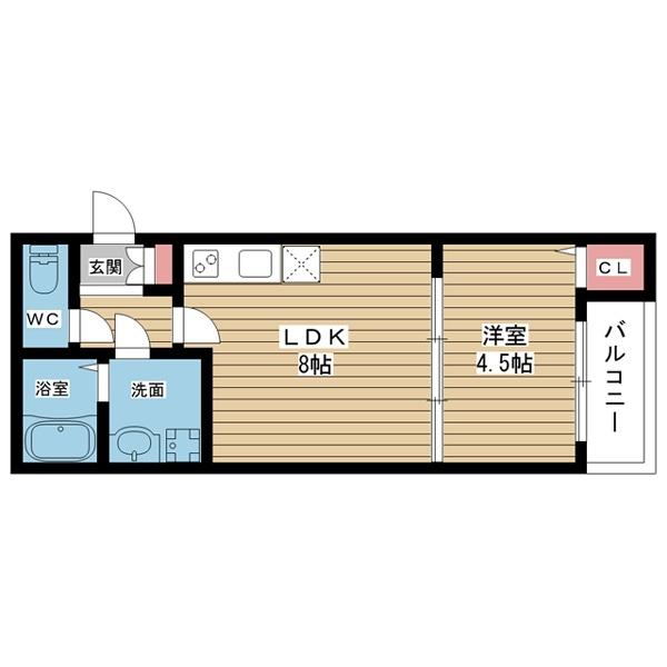 豊中市城山町アパート 間取り図画像