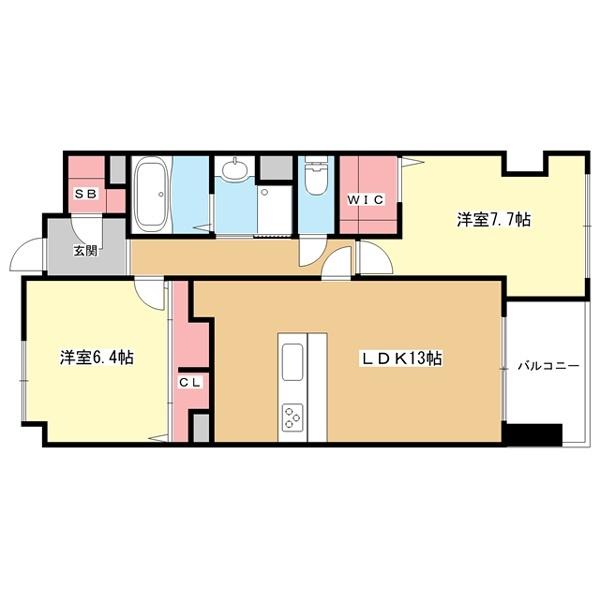 豊中市服部本町マンション 間取り図画像