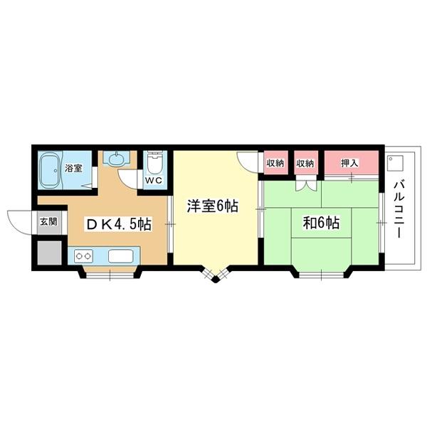 豊中市上津島マンション 間取り図画像