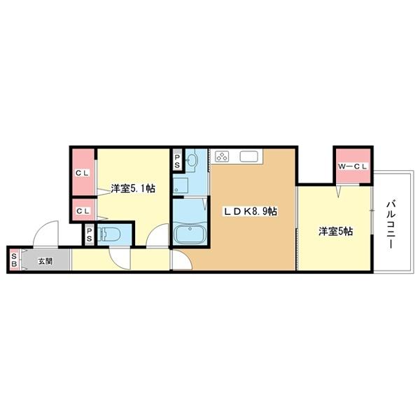 豊中市豊南町南アパート 間取り図画像