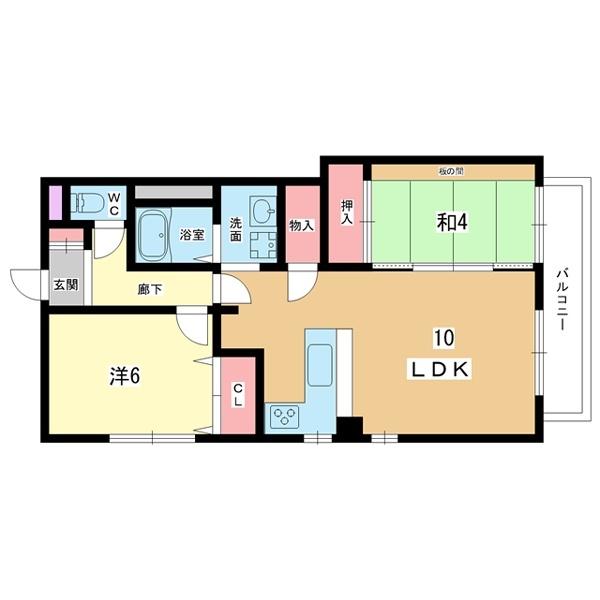 豊中市曽根西町マンション 間取り図画像