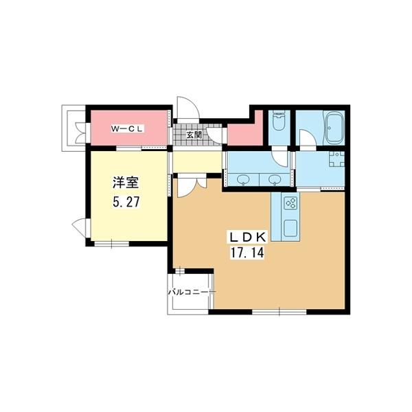 豊中市北桜塚マンション 間取り図画像