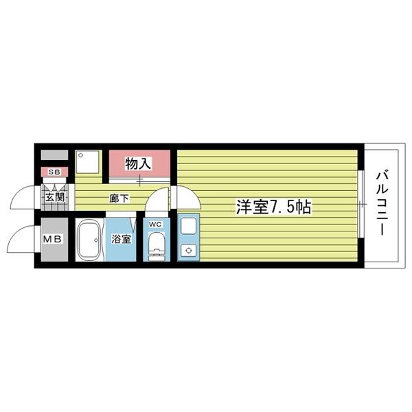 豊中市螢池南町マンション 間取り図画像