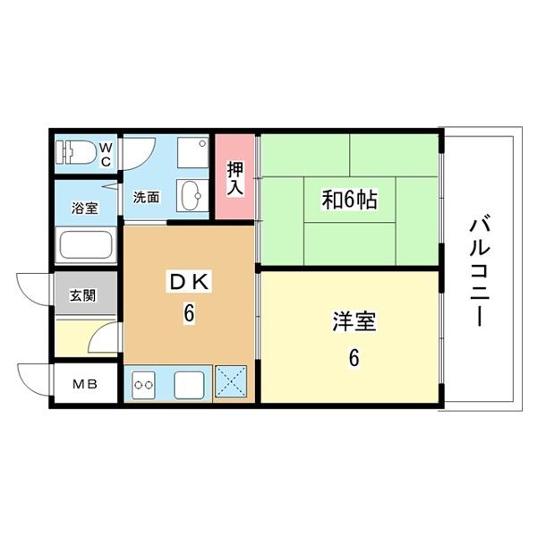 豊中市刀根山マンション 間取り図画像