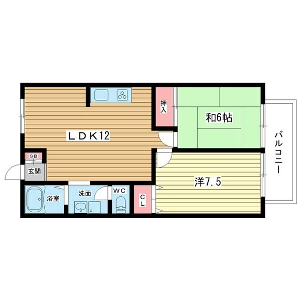 豊中市柴原町アパート 間取り図画像