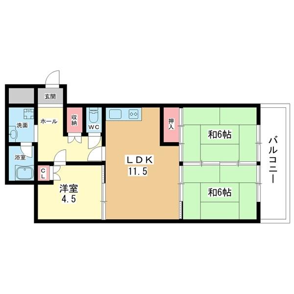 豊中市曽根東町マンション 間取り図画像