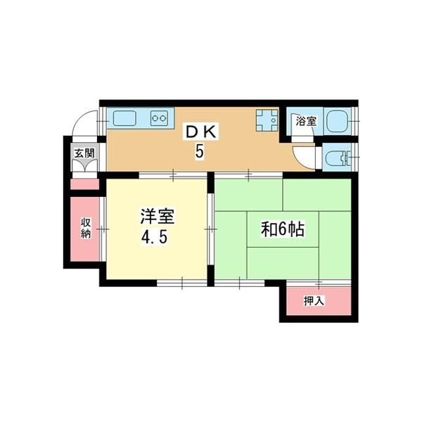 豊中市服部寿町アパート 間取り図画像