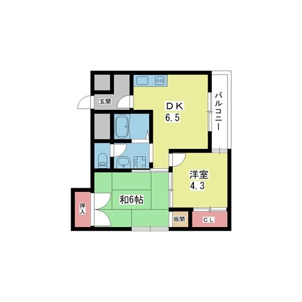 豊中市曽根東町マンション 間取り図画像